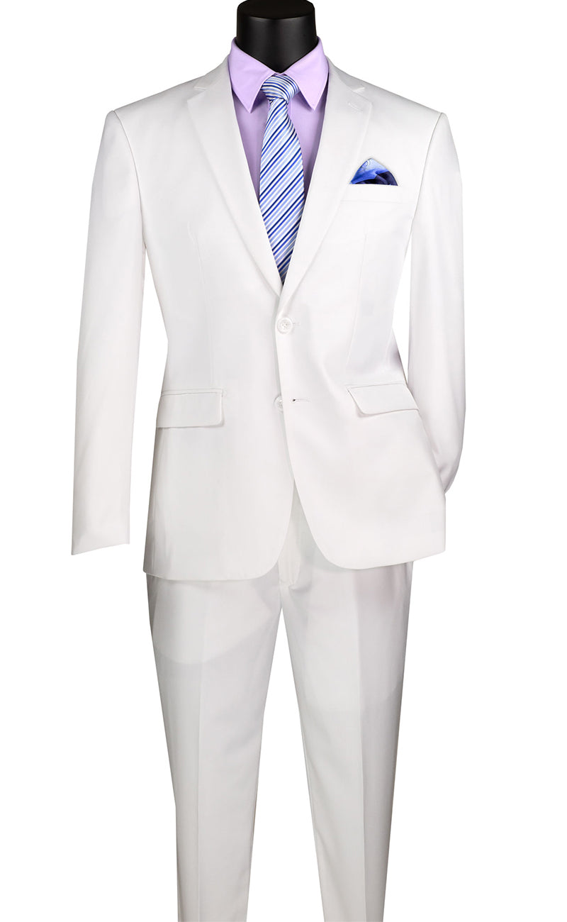 Vinci Suit SC900-12-White - Church Suits For Less