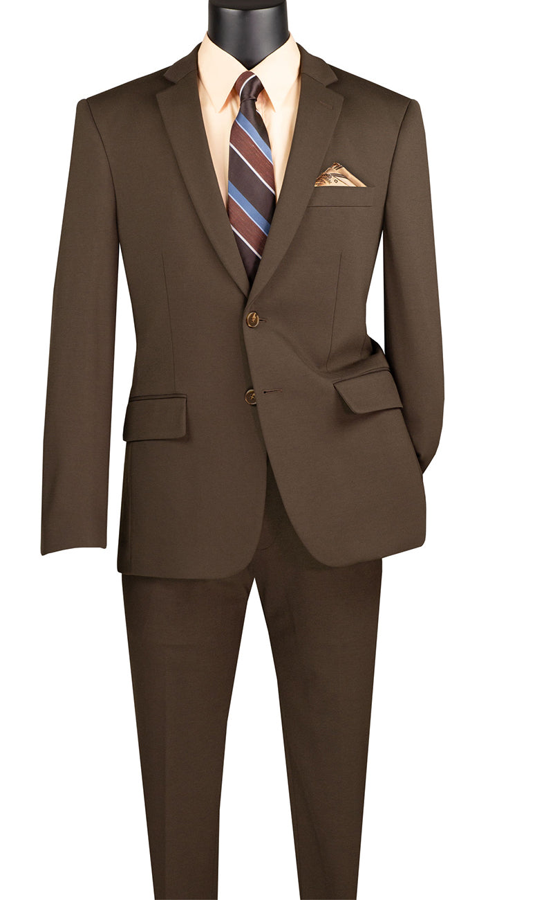 Vinci Men Suit SDX-3 Brown - Church Suits For Less