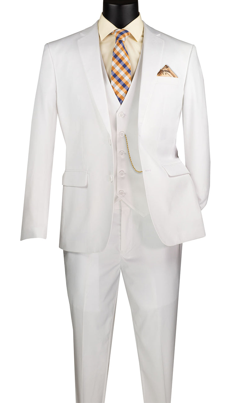 Vinci Suit SV2900-White - Church Suits For Less