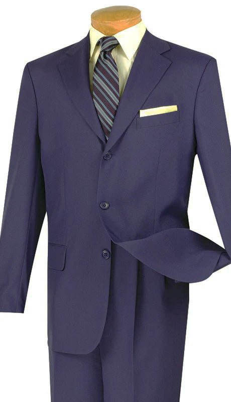 Vinci Men Suit 3PP-Navy - Church Suits For Less