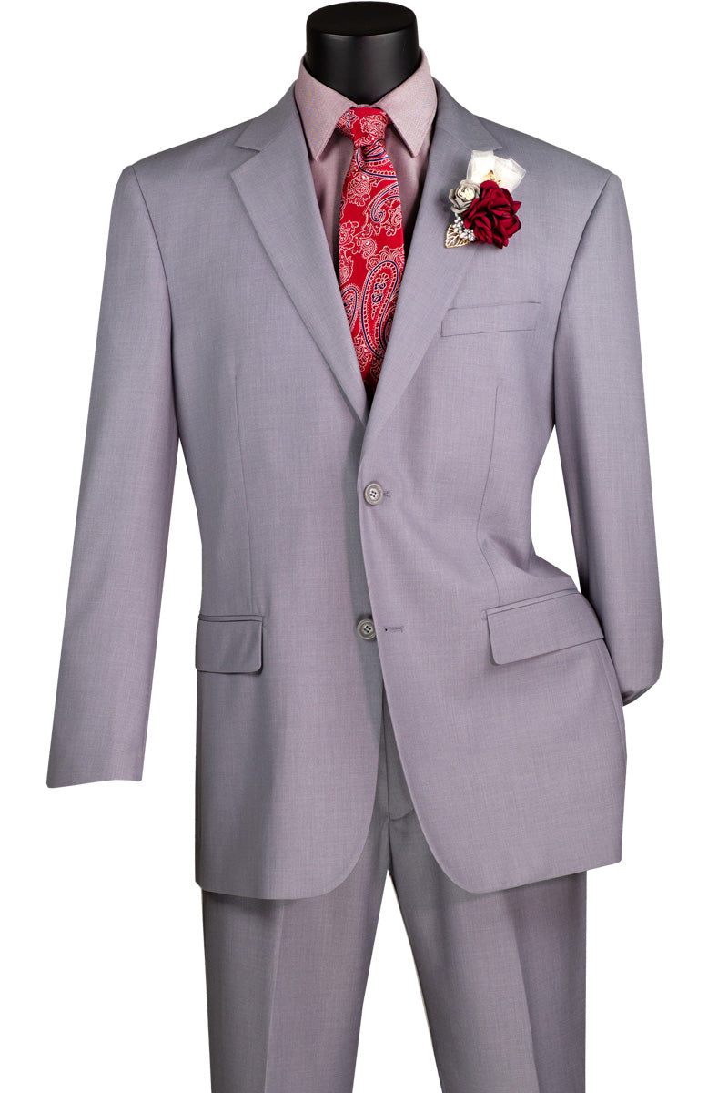 Vinci Men Suit F-2C900C-Light Grey - Church Suits For Less