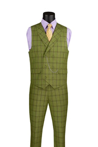 Vinci Men Suit MV2W-4-Moss - Church Suits For Less