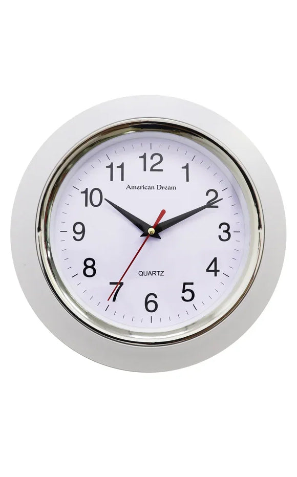 10" No-Ticking Wall Clock, Assorted Colors - Church Suits For Less