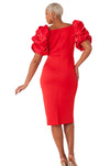 For Her Women Dress 82167C-Red - Church Suits For Less