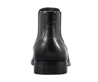 Men's Dress Boots-AG2632 Black & White - Church Suits For Less