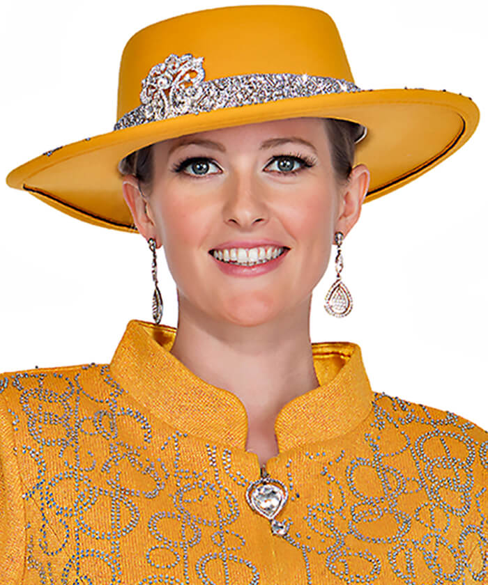 Champagne Italy Church Hat 5966 - Church Suits For Less