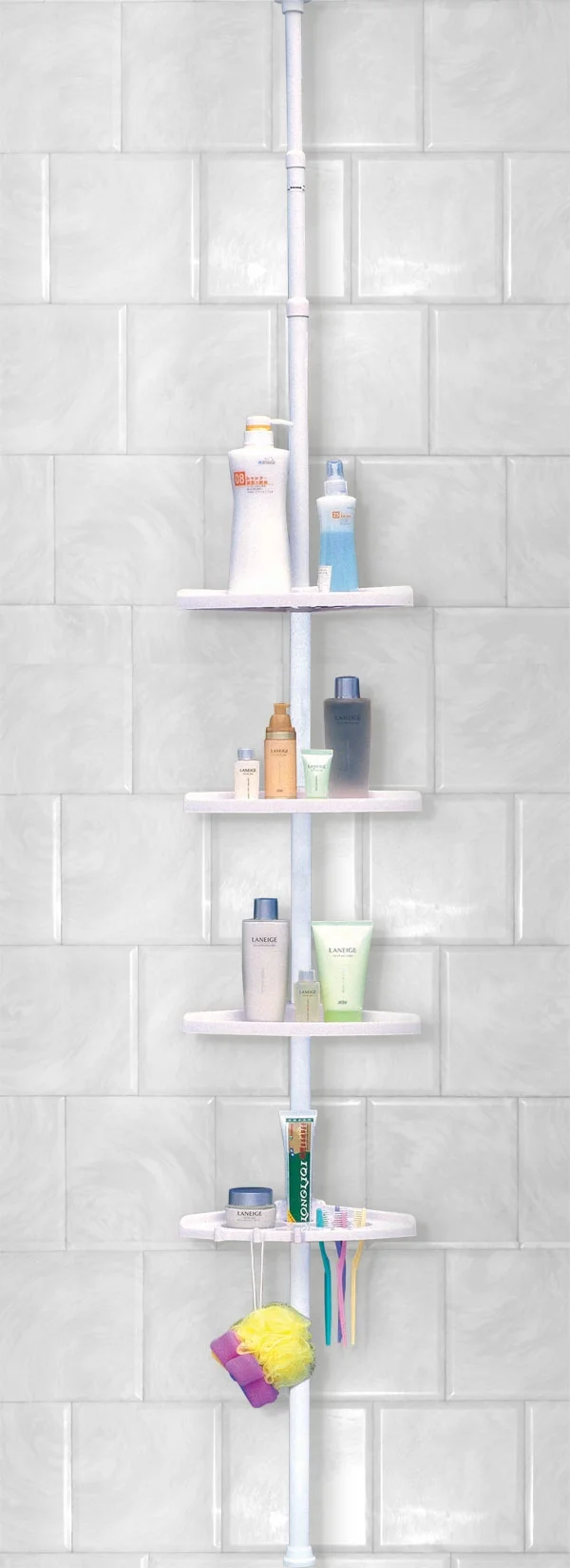 Home Basics 4-Tier Corner Shelf - Church Suits For Less