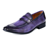 Men's Dress Shoe Wren Purple - Church Suits For Less