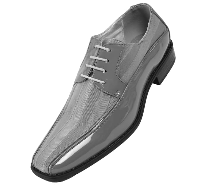 Men Tuxedo Shoes MSD-179-Grey - Church Suits For Less