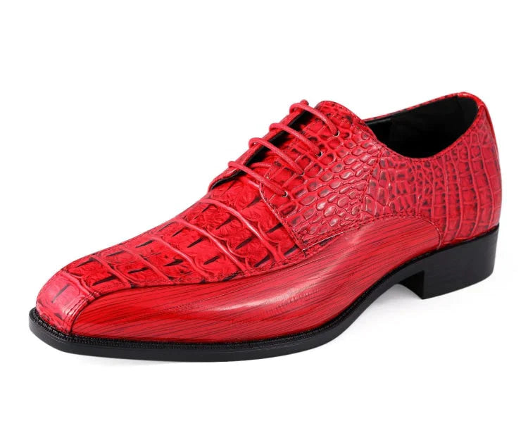 Men Dress Shoes-Harvey Red - Church Suits For Less