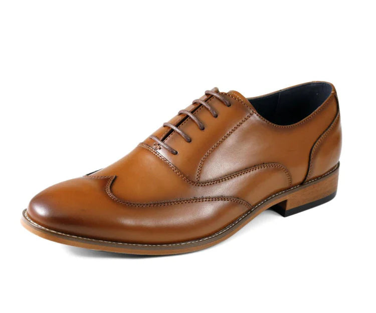 Men's Dress Shoe Everett Tan - Church Suits For Less