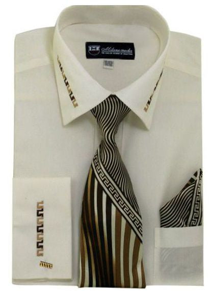 Men Dress Shirt SG-35C-Cream - Church Suits For Less