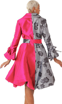 Chancele Church Dress 9709-Fuchsia - Church Suits For Less