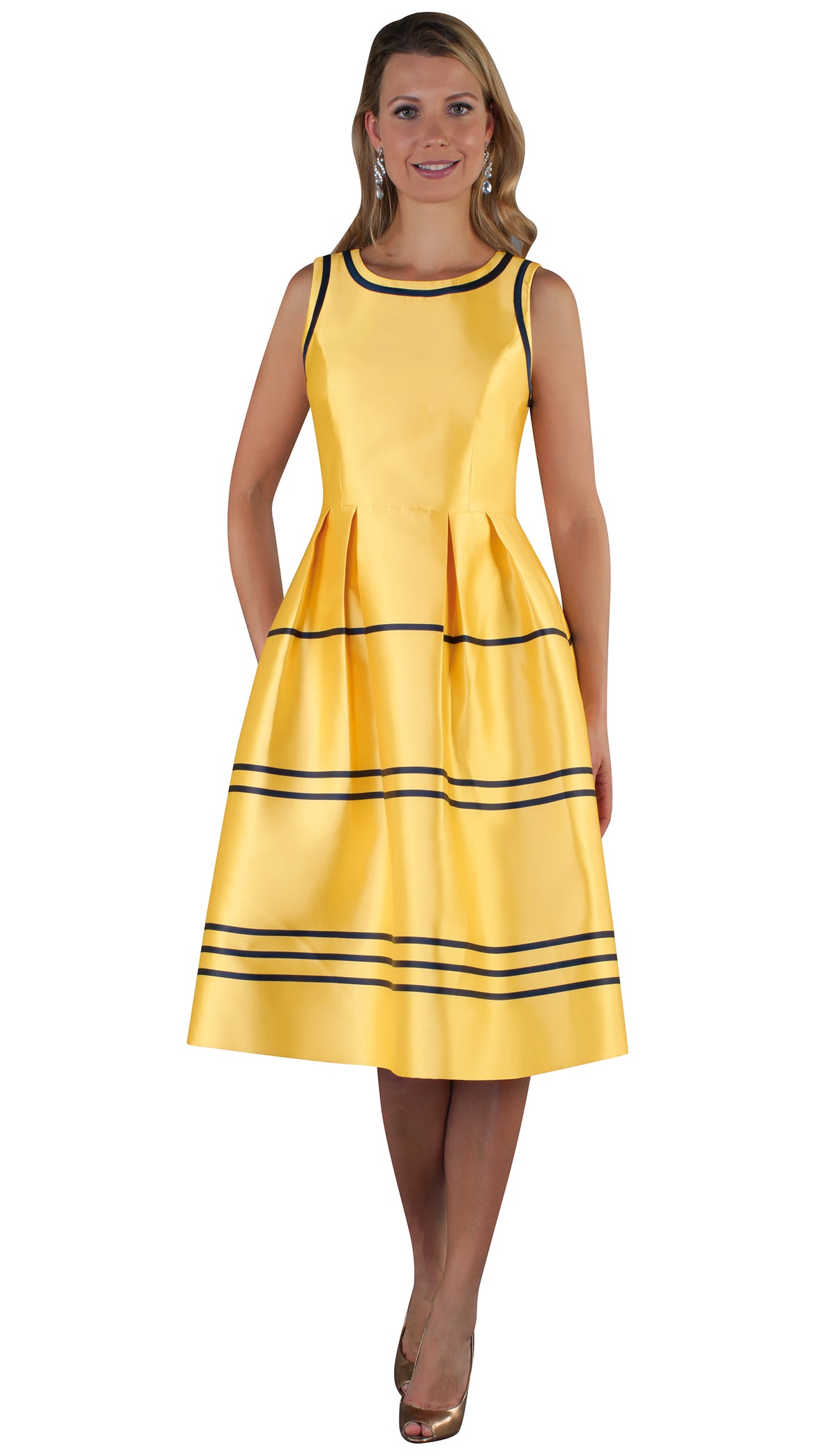 Chancele Dress 9509C-Butter - Church Suits For Less