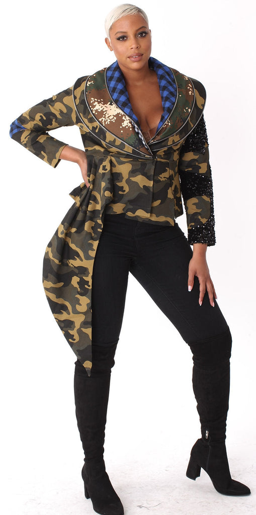 Camo print womens on sale jacket