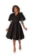 For Her Women Dress 82217-Black - Church Suits For Less