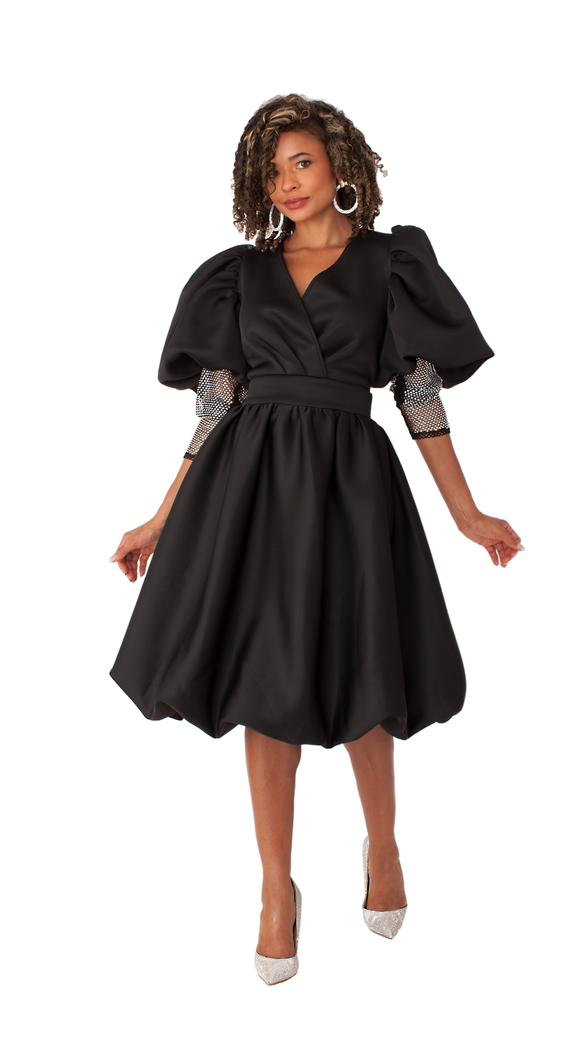 For Her Women Dress 82217-Black - Church Suits For Less