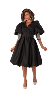 For Her Women Dress 82217-Black - Church Suits For Less