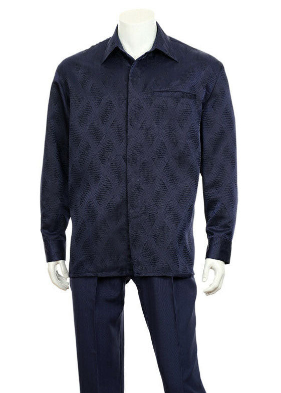 Fortino Landi Walking Set M2766-Navy - Church Suits For Less