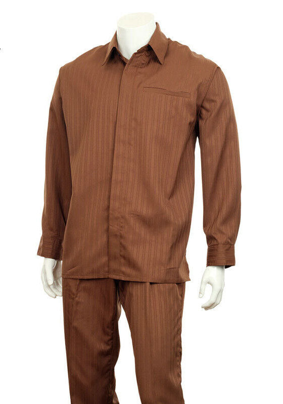 Fortino Landi Walking Set M2767-Brown - Church Suits For Less