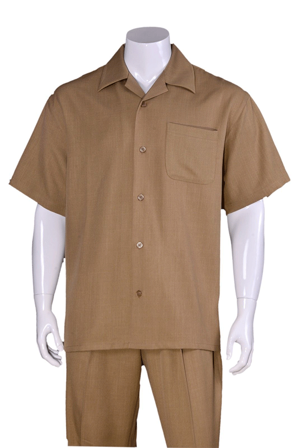 Fortino Landi Walking Set M2954-Tan - Church Suits For Less