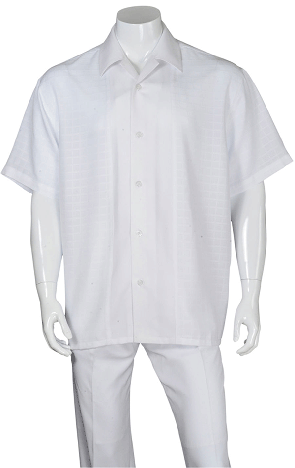 Fortino Landi Walking Set M2960-White - Church Suits For Less