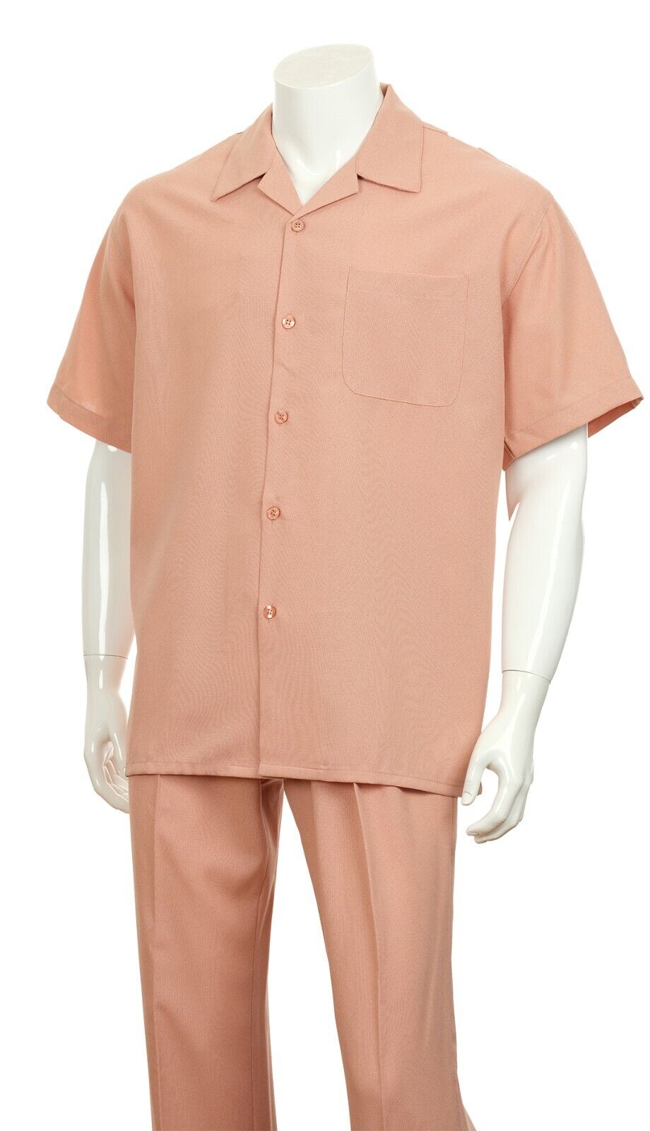 Fortino Landi Walking Set M2975-Peach - Church Suits For Less