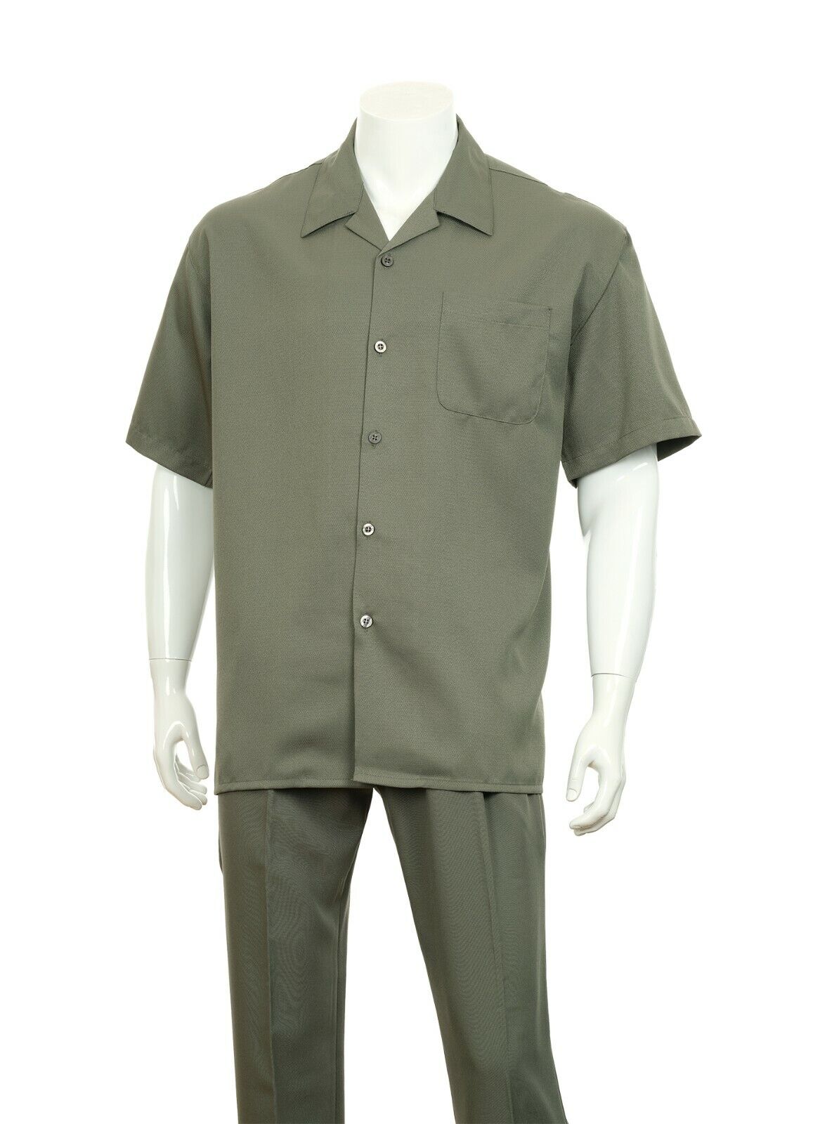 Fortino Landi Walking Set M2976-Olive - Church Suits For Less