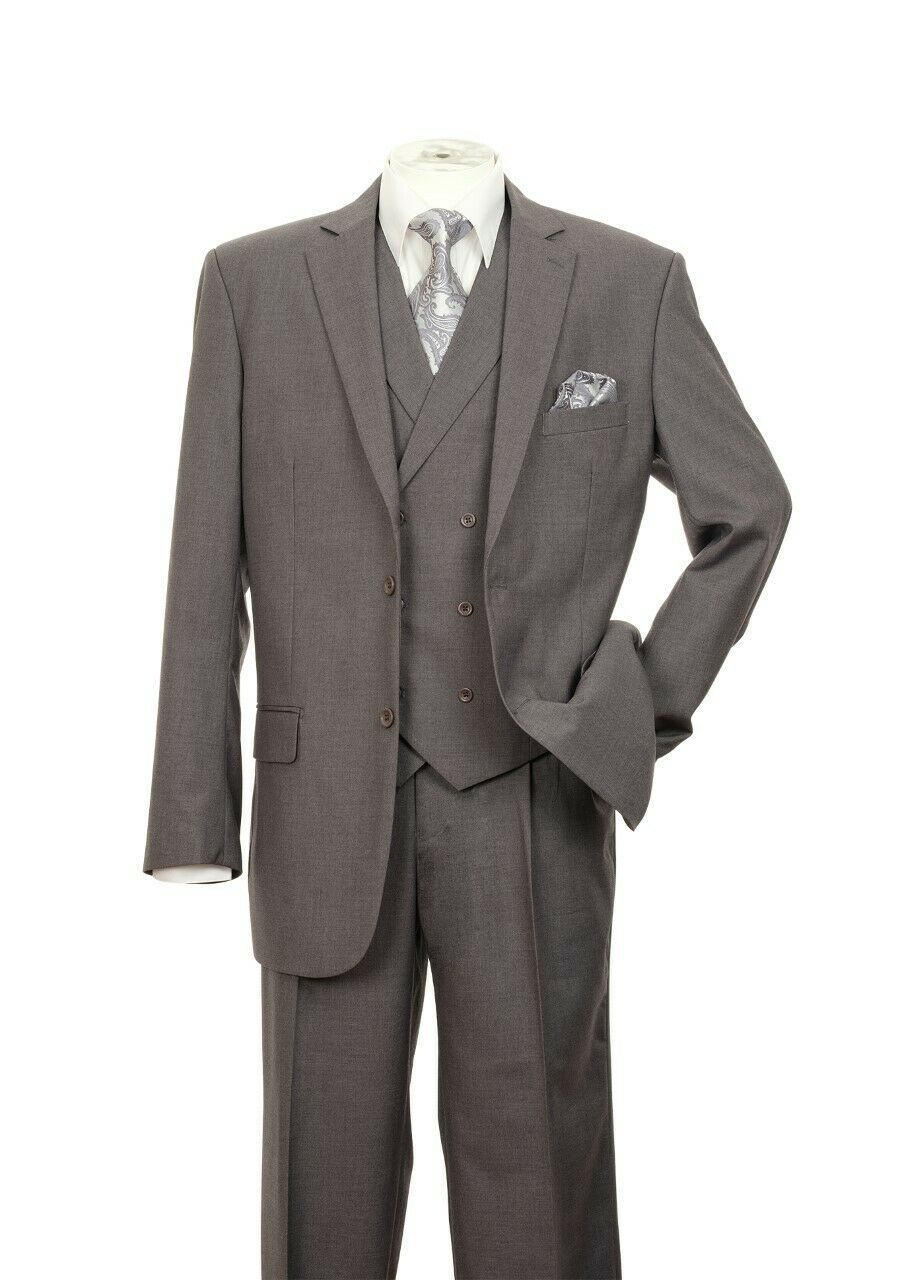 Fortino Landi Suit 5702V9-Charcoal - Church Suits For Less