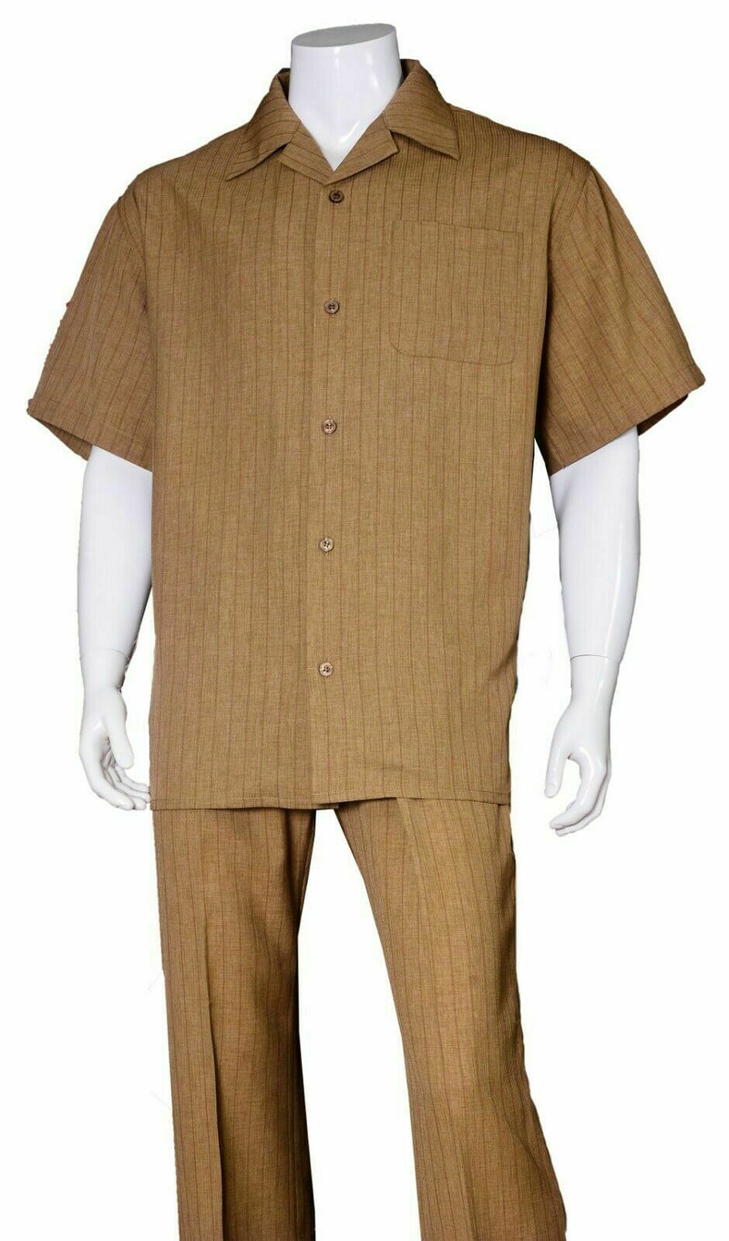 Fortino Landi Walking Set M2971-Brown - Church Suits For Less