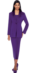 GMI Usher Suit 12272C-Purple - Church Suits For Less