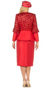 Giovanna Church Suit G1171-Red - Church Suits For Less