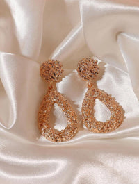 Women Earring Set BDF-0848 Rose Gold - Church Suits For Less