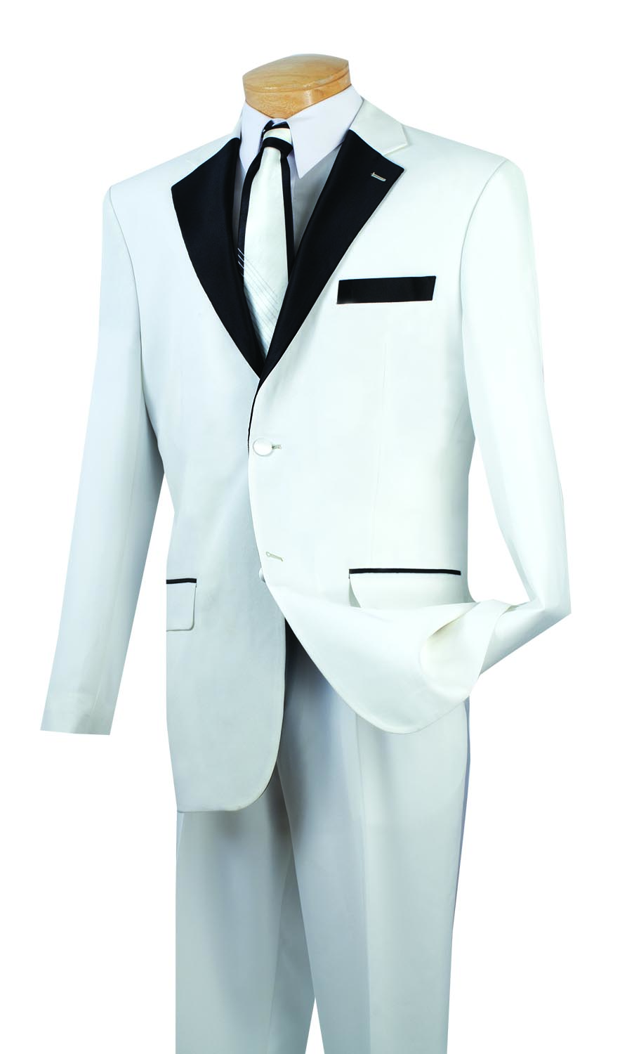 Vinci Tuxedo T-2FF-White - Church Suits For Less