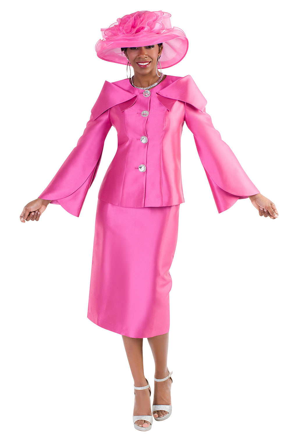 Designer Church Suits 4570C-Fuchsia - Church Suits For Less