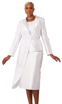 Tally Taylor Church Suit 4812-White - Church Suits For Less