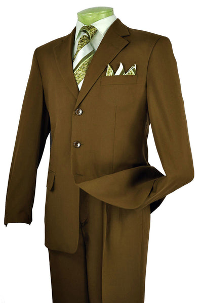 Vinci Men Suit 3PP-Brown | Church suits for less