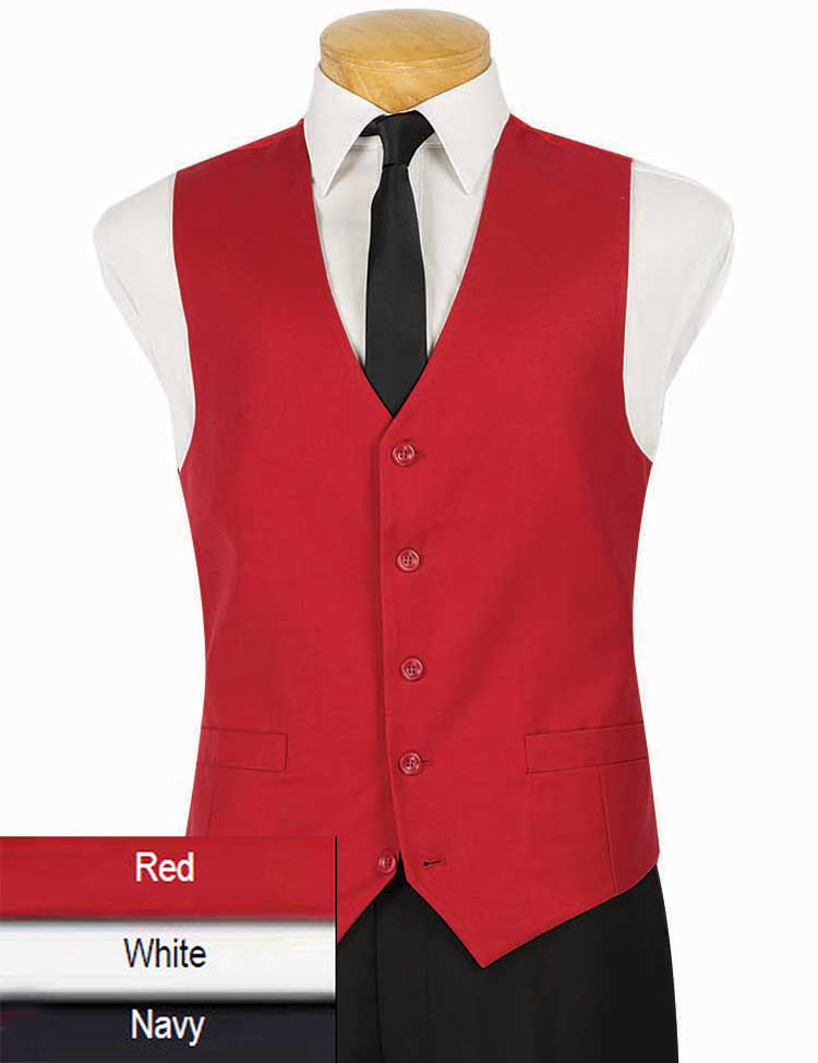 Vinci Vest OV-900-Red - Church Suits For Less