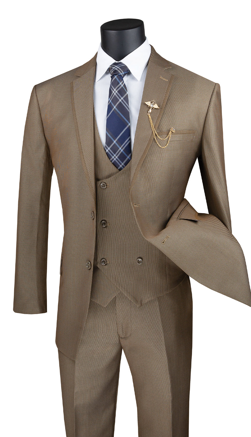 Vinci Men Suit MV2B-1-Khaki