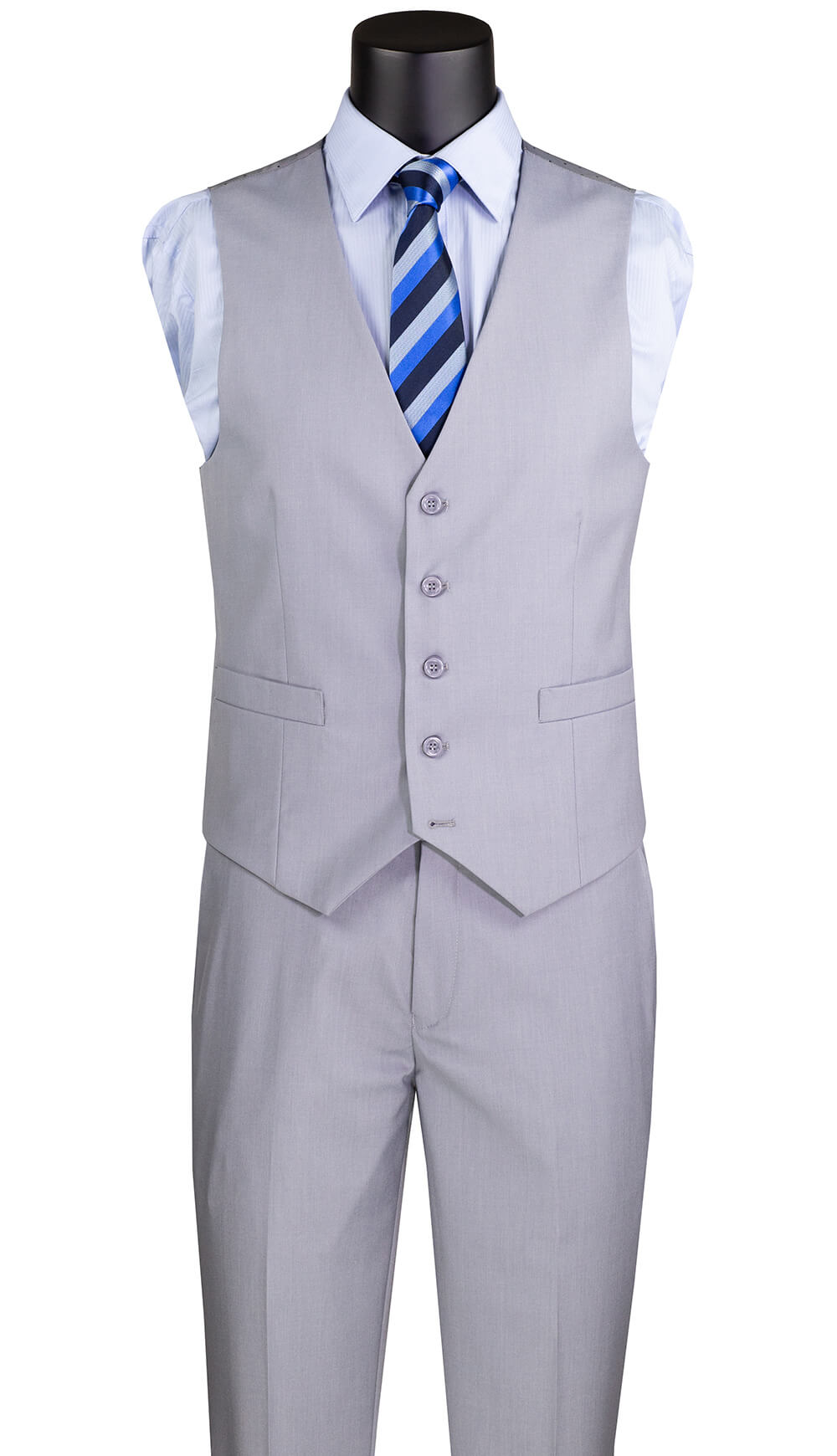 Vinci Suit SV2900-Lt. Grey - Church Suits For Less