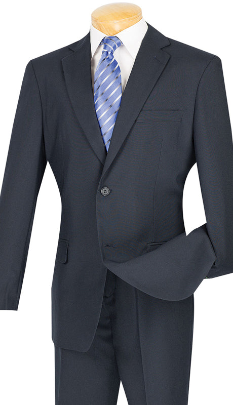 Vinci Suit S-2PP-Navy Blue - Church Suits For Less