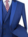 Vinci Men Suit SV2R-6C-Blue - Church Suits For Less