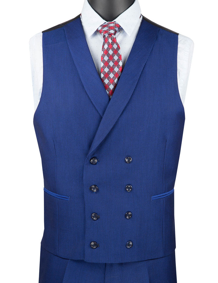 Vinci Men Suit SV2R-6C-Blue - Church Suits For Less