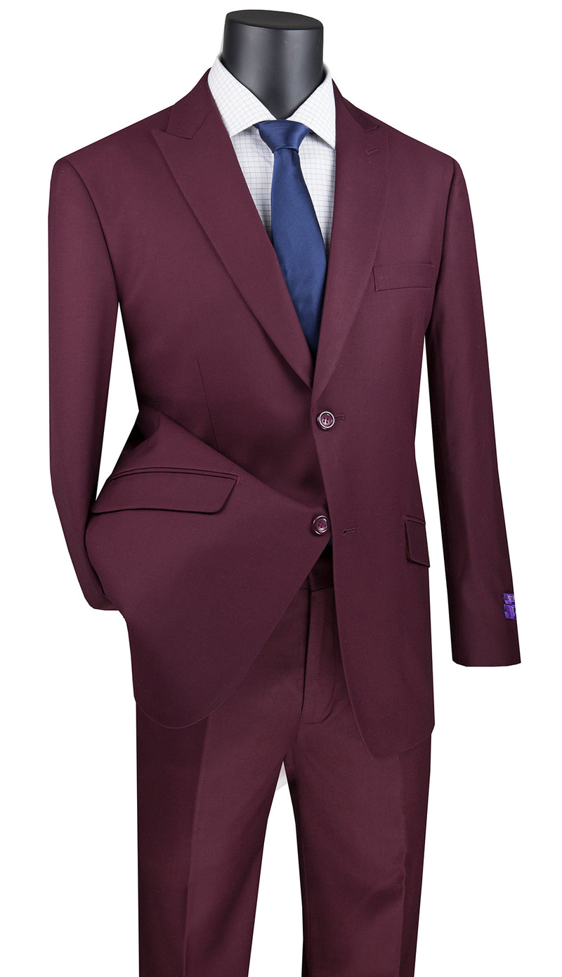 Vinci Suit M2TR-Maroon - Church Suits For Less