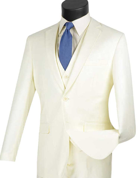 Vinci Suit SV2900-Ivory | Church suits for less