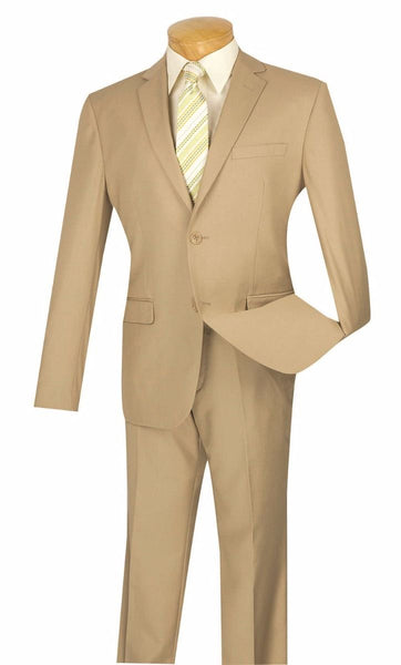 Vinci Men Suit US900-1-Beige | Church suits for less