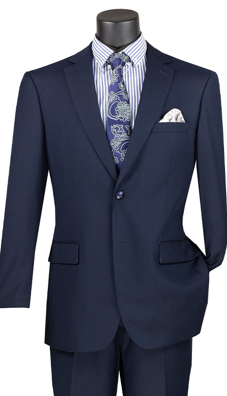 Vinci Men Suit F-2C900-Navy - Church Suits For Less