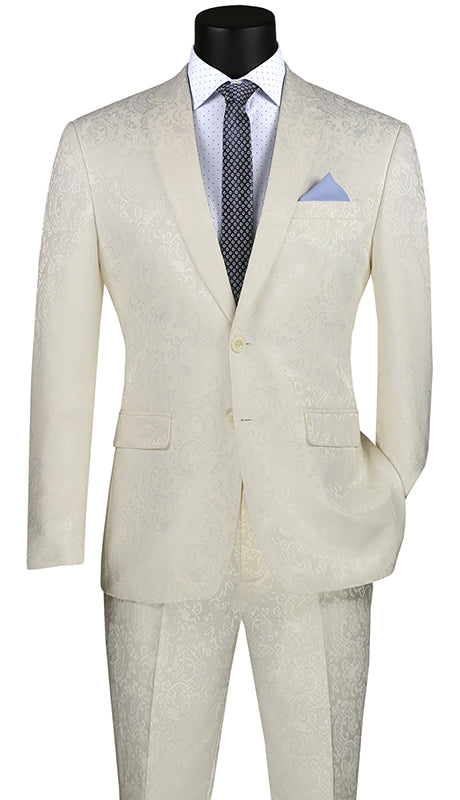 Vinci Suit S2F-1-Ivory - Church Suits For Less