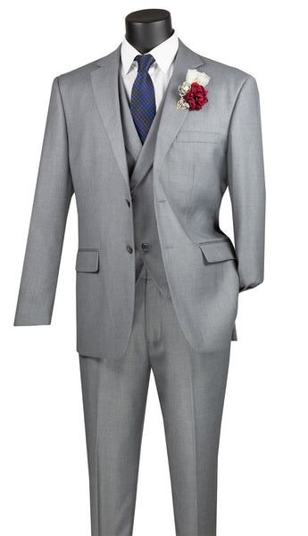 Vinci Suit MV2TR-Light Grey | Church suits for less