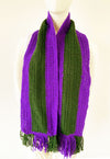 Women Fashion Scarf 002-Purple/Olive - Church Suits For Less